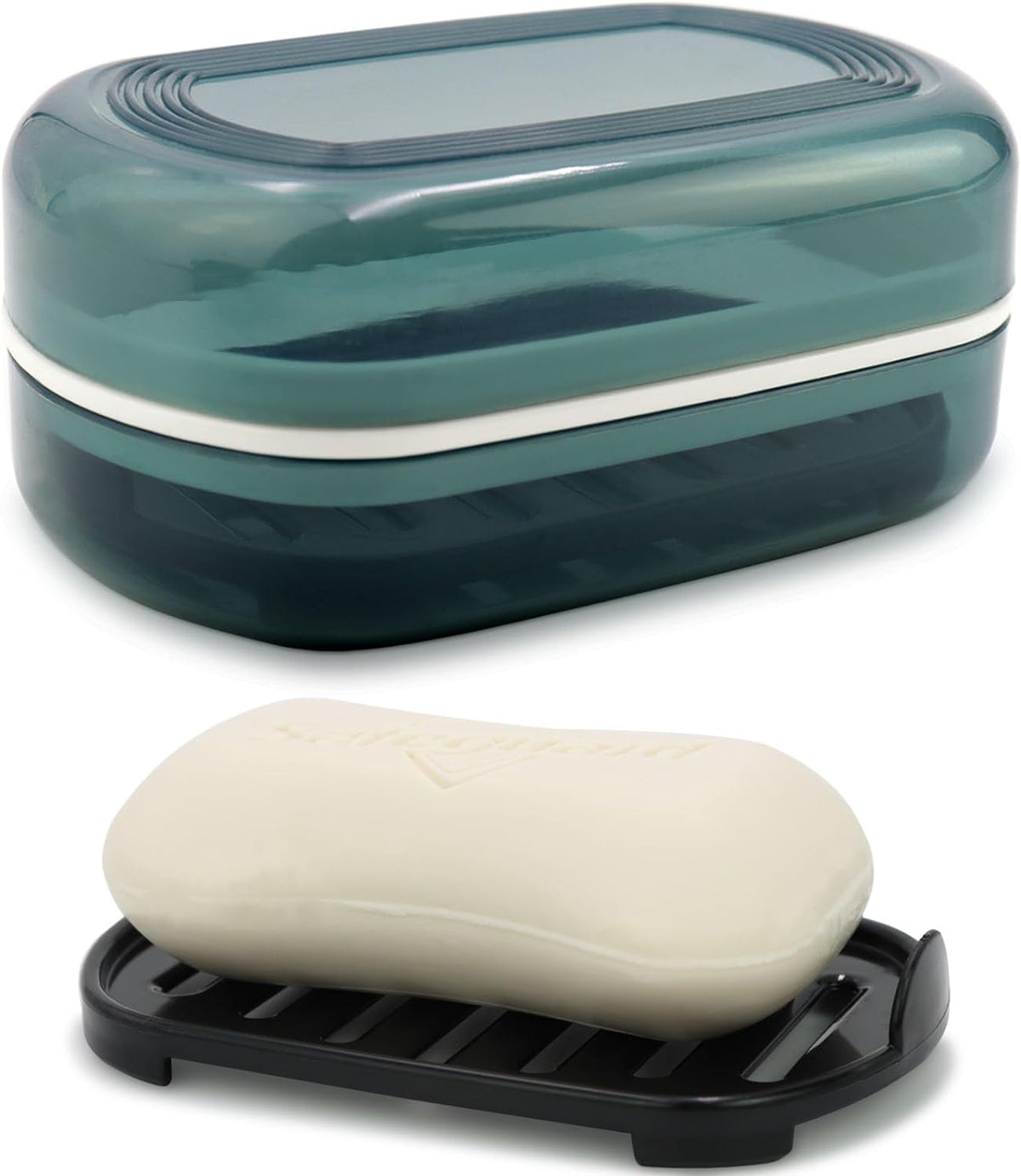 Travel Soap Container, Bar Soap Holder, Portable Soap Case, Soap Dish with Lid for Traveling, Camping, Gym, Bathroom (Blue Style-1)