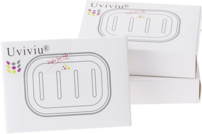 Plastic Soap Dish, Container, Keeps Soap Dry,Easy Cleaning,Drain,White