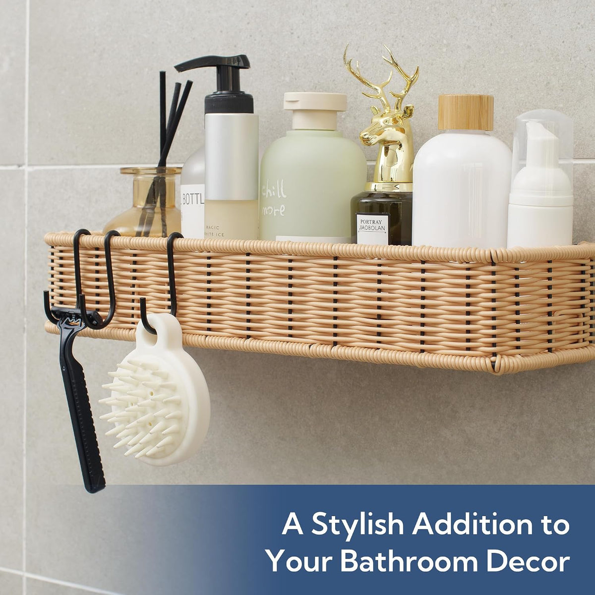 GRANNY SAYS Shower Caddy Hanging, Shower Shelf for Inside Showers, 2 Pack